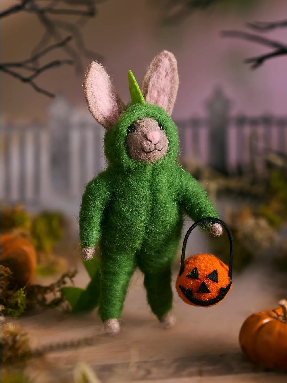 NWOT Anthropologie Terrain Dinosaur Bunny Felt Critter